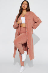 Cece Washed Legging Set - Rust