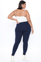 Running Around High Rise Legging - Navy