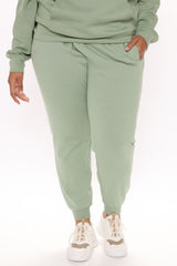Stole Your Boyfriend's Oversized Jogger - Sage