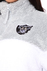 NFL Raiders Sherpa Jacket - Grey/Black