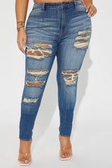 Tough It Up Stretch Skinny Jeans - Dark Wash