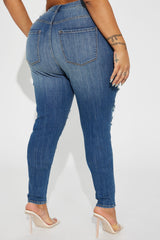 Tough It Up Stretch Skinny Jeans - Dark Wash
