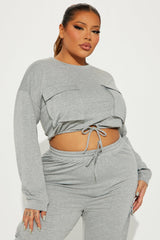 Finding Time Jogger Set  - Heather Grey