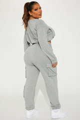 Finding Time Jogger Set  - Heather Grey