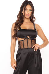 Bare Necessities Wide Leg Pant Set - Black