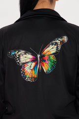 Flying High Butterfly Track Suit - Black