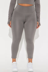 Run It Up Elevate Capri Active Legging - Charcoal