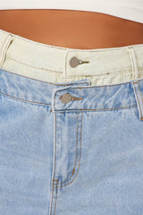 Gone Viral Double Waistband Baggy Jeans - Light Wash