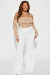 Victoria High Waisted Dress Pants - White
