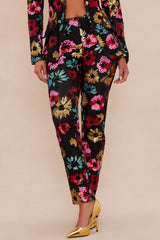 Naomi Embroidered Suit Set - Black/combo