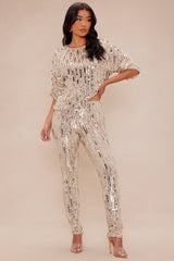 Rita Sequin Skinny Pant - Gold