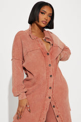 Cece Washed Legging Set - Rust