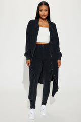 Cece Washed Legging Set - Black