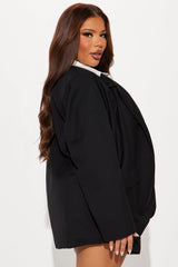 Corporate Babe Blazer Skort Set - Black