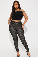 Call Me Up Lace Legging - Black/combo