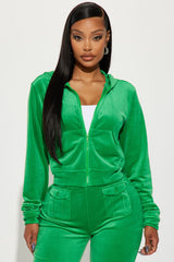 My Favorite Velour Pant Set - Kelly Green