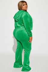 My Favorite Velour Pant Set - Kelly Green