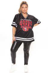 NFL The Faithful 49ers Mesh Top - Black