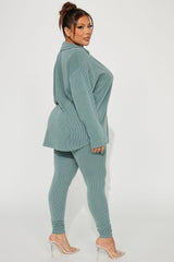 Maddie Ribbed Legging Set - Sage