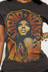 Diana Ross Washed Tshirt - Black Wash
