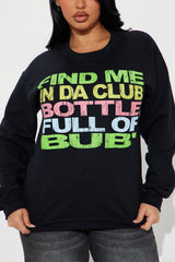 50 Cent In Da Club Crew Neck Sweatshirt - Black