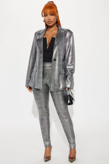 My Best Version Metallic Legging - Silver