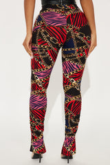 Bree Marie Baroque Stacked Legging - Black/combo