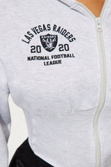 Always A Raider Corset Hoodie - Heather Grey