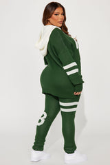 Playing The Game Sweater Legging Set - Hunter