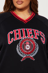 Throwback Chiefs Crew Neck Sweathirt - Black