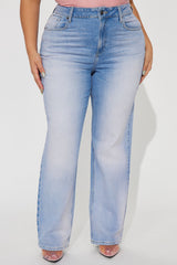 Favorite Forever Tinted Straight Leg Jeans - Pink