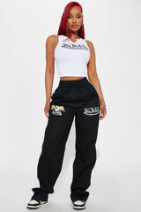 Von Dutch Track Pants - Black/White