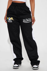 Von Dutch Track Pants - Black/White