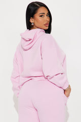 Von Dutch Rhinestone Cropped Hoodie - Pink