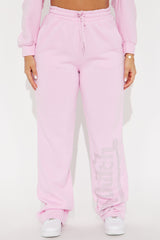 Von Dutch Rhinestone Wide Leg Pant - Pink