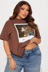 Cheech & Chong Washed T-Shirt - Brown