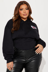 Kansas City Chiefs Corset Hoodie - Black