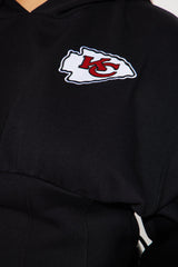 Kansas City Chiefs Corset Hoodie - Black