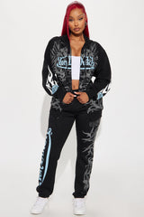 Von Dutch Car Show Zip Front Hoodie - Black/combo