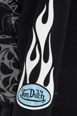 Von Dutch Car Show Zip Front Hoodie - Black/combo