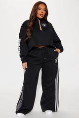 Raiders Second Half Come-Back Wide Leg Pant - Black