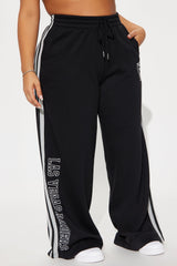 Raiders Second Half Come-Back Wide Leg Pant - Black
