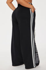 Raiders Second Half Come-Back Wide Leg Pant - Black