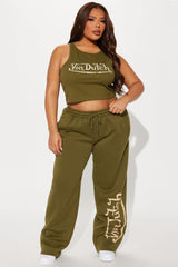 Von Dutch Vintage Tank Top - Olive