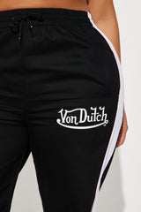 Von Dutch Track Pants - Black/White