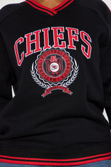 Throwback Chiefs Crew Neck Sweathirt - Black