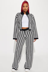 Do You Love Me Sweater Pant Set - Black/White