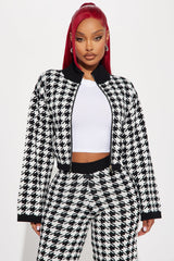 Do You Love Me Sweater Pant Set - Black/White
