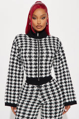 Do You Love Me Sweater Pant Set - Black/White