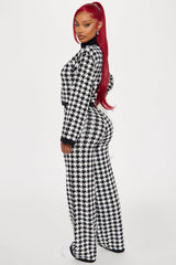 Do You Love Me Sweater Pant Set - Black/White